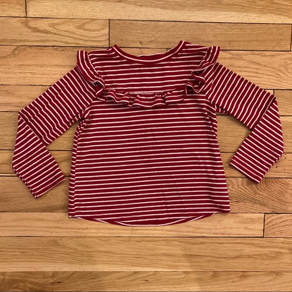 Copper Key Other - Copper Key Long Sleeve Red and White Striped Shirt